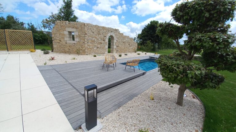 terrasse bois en accoya gris pour rolling deck à lyon